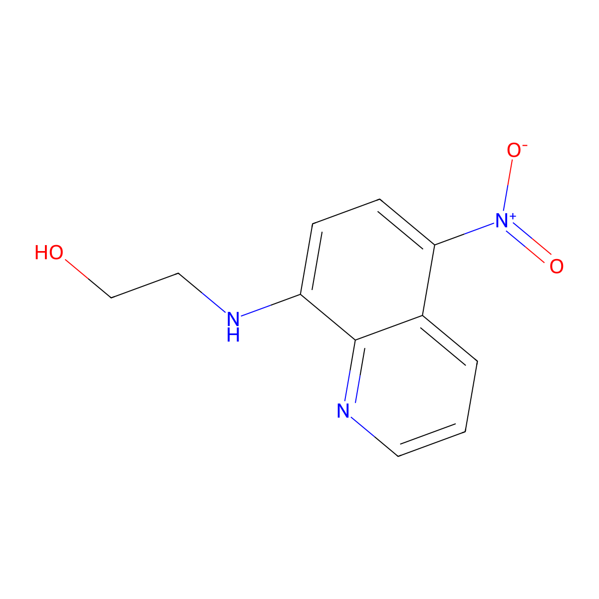 2-[(5-Nitroquinolin-8-yl)amino]ethanol molecular structure, CAS 294649-08-4