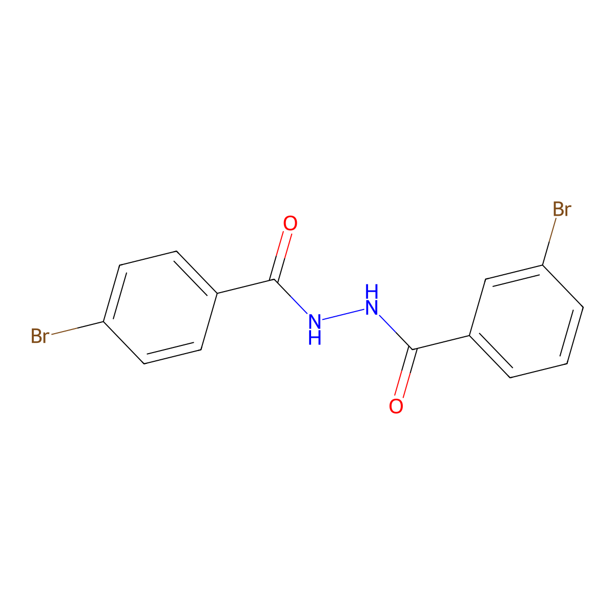 3-bromo-N'-(4-bromobenzoyl)benzohydrazide molecular structure, CAS 294649-33-5