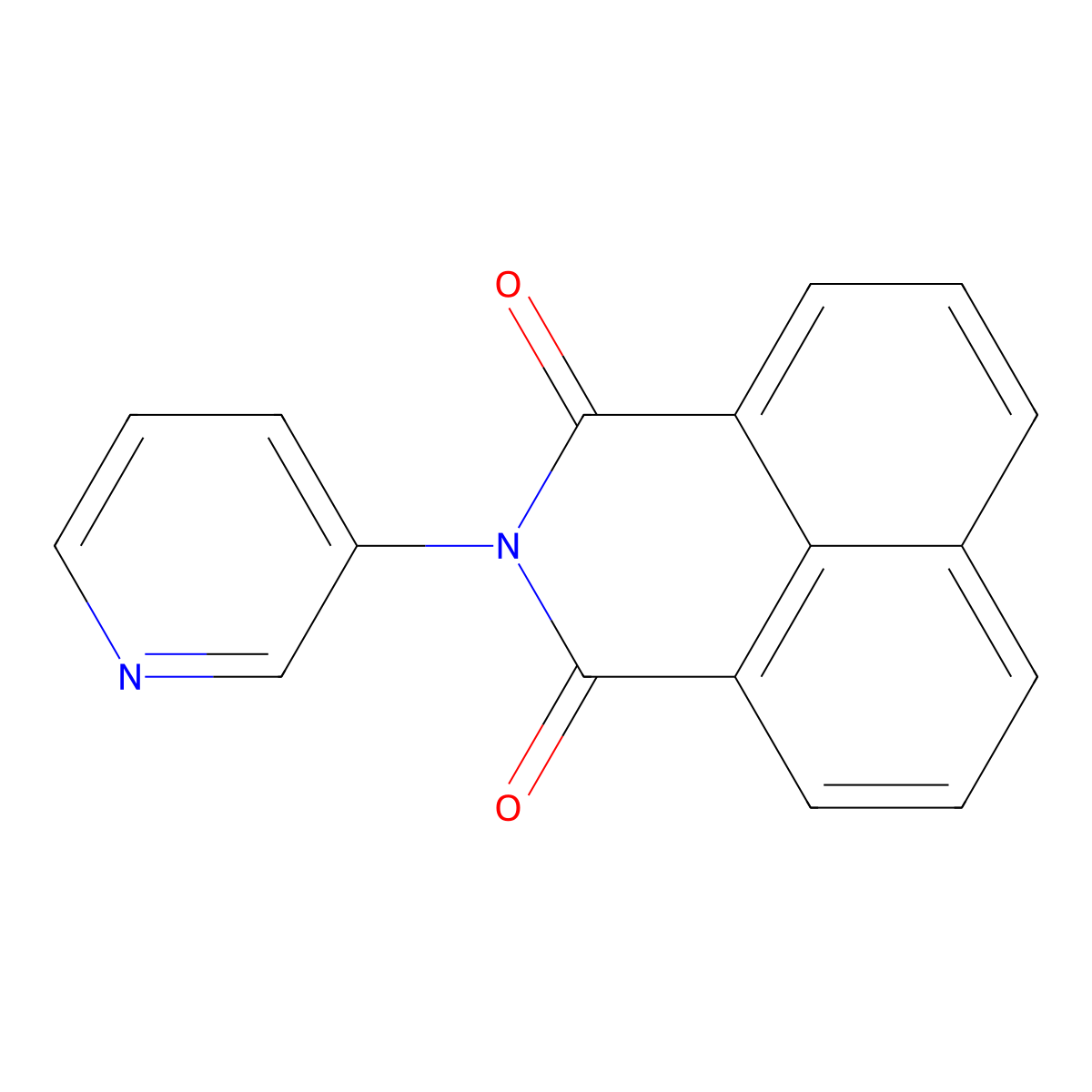 2-Pyridin-3-ylbenzo[de]isoquinoline-1,3-dione molecular structure, CAS 294653-55-7