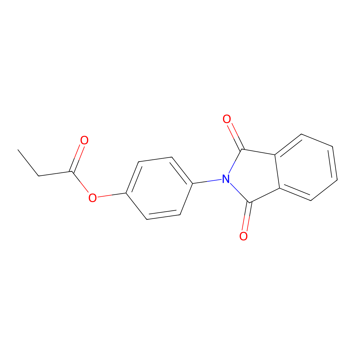4-(1,3-Dioxoisoindolin-2-yl)phenyl propionate molecular structure, CAS 294653-91-1