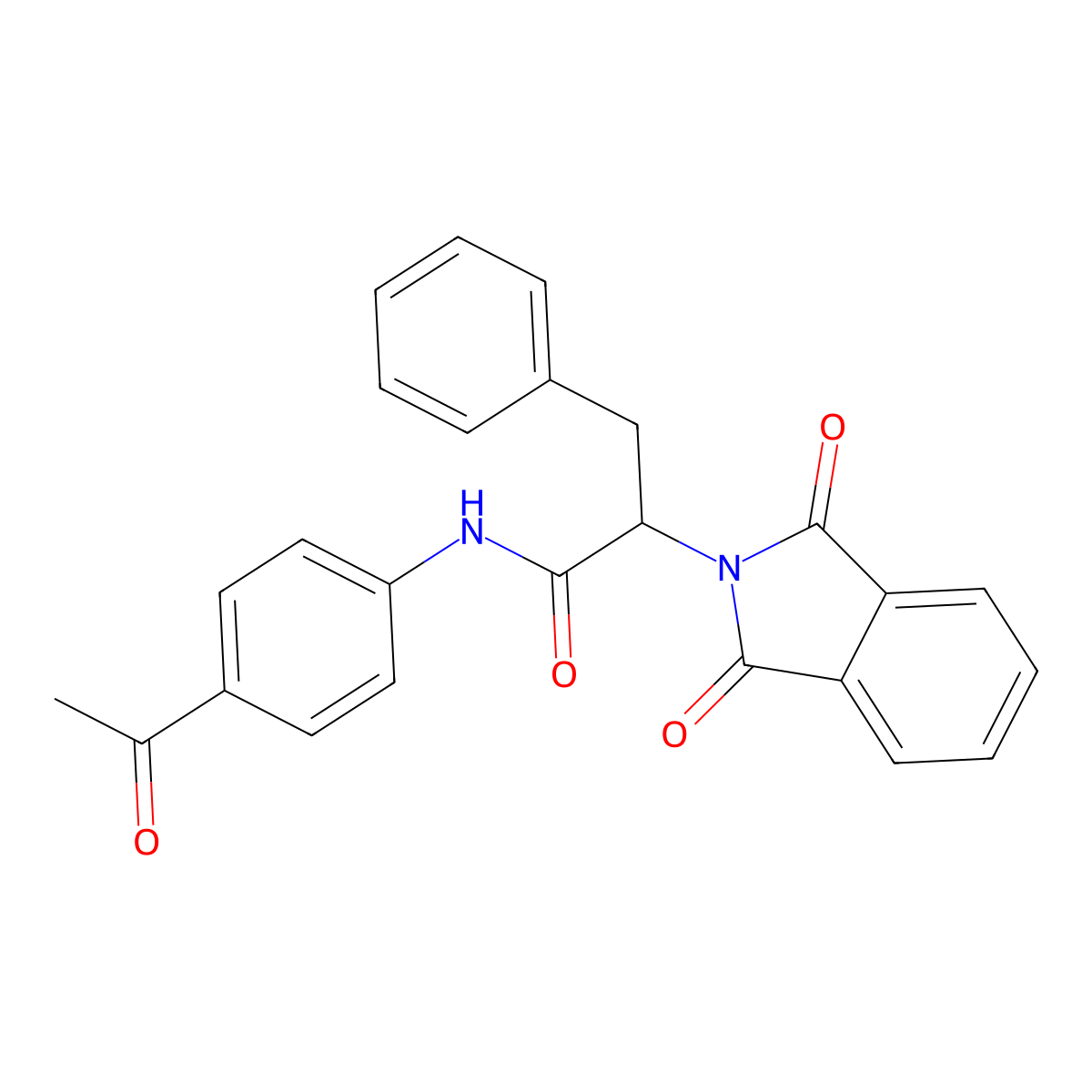 N-(4-acetylphenyl)-2-(1,3-dioxo-1,3-dihydro-2H-isoindol-2-yl)-3-phenylpropanamide molecular structure, CAS 294655-59-7
