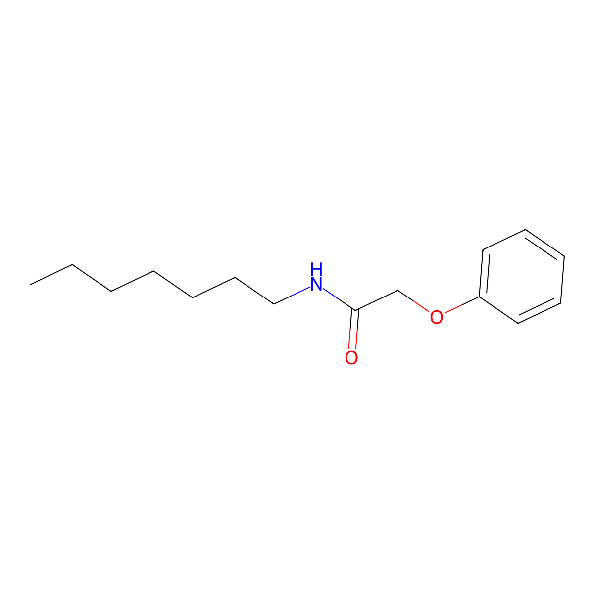 N-Heptyl-2-phenoxyacetamide molecular structure, CAS 294655-85-9