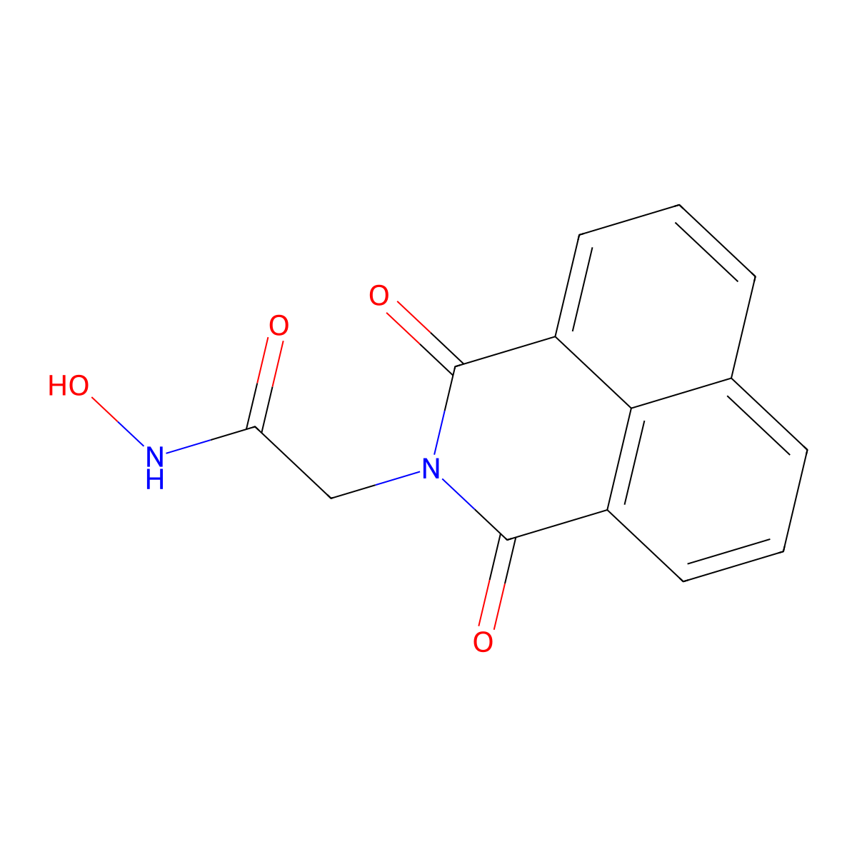 2-(1,3-dioxo-1H-benzo[de]isoquinolin-2(3H)-yl)-N-hydroxyacetamide molecular structure, CAS 294668-73-8