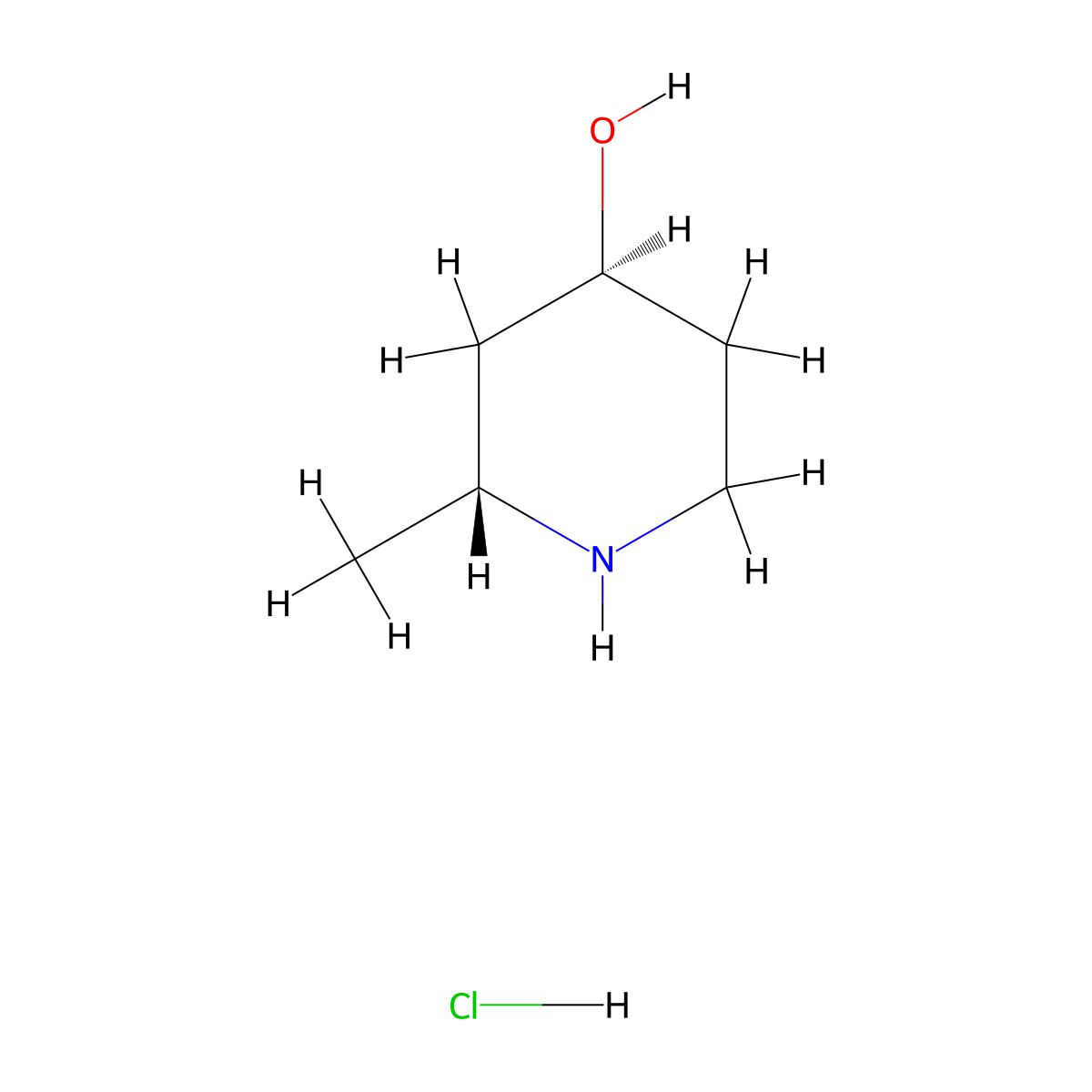 (2R,4S)-2-Methyl-piperidin-4-ol hydrochloride molecular structure, CAS 2946730-52-3