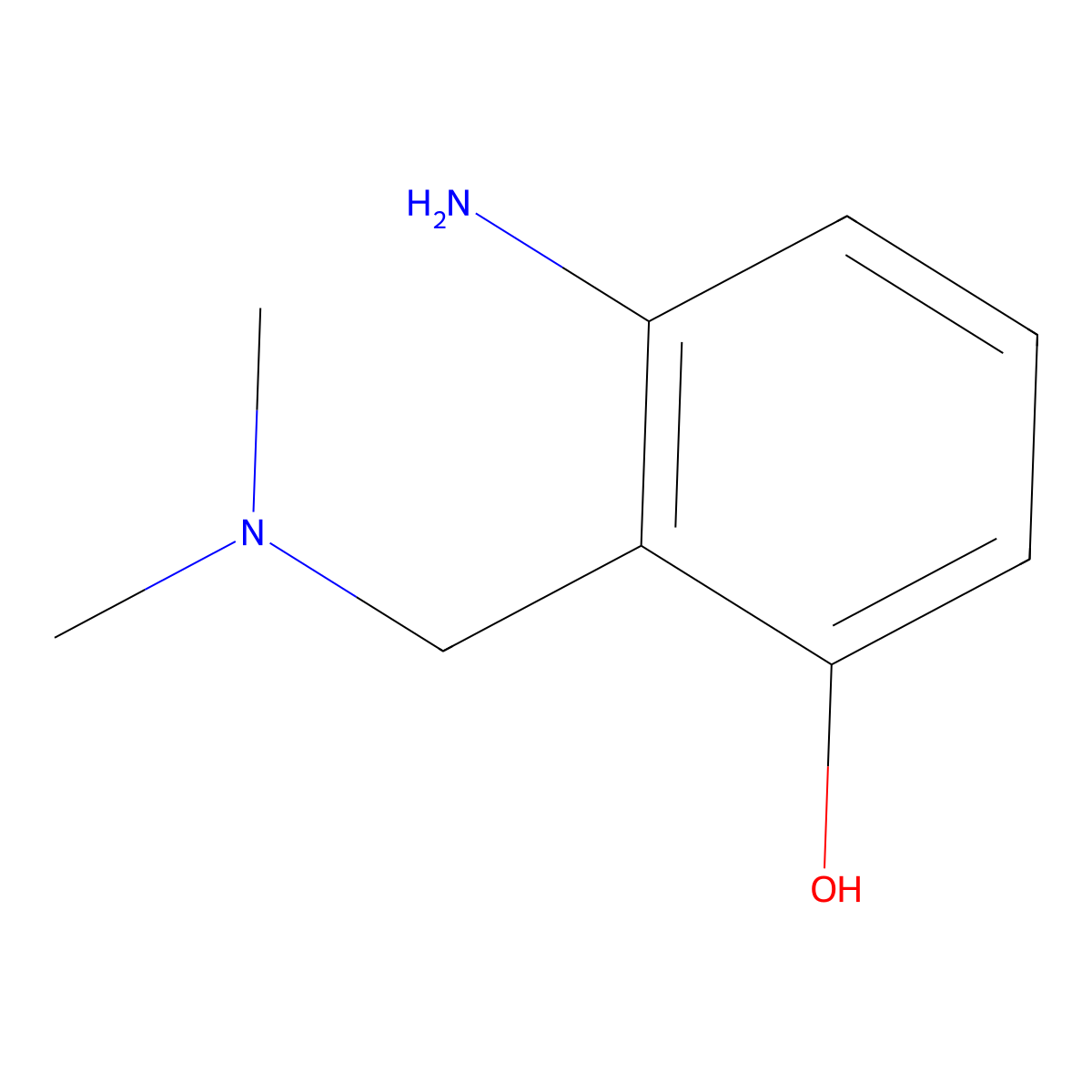 3-Amino-2-[(dimethylamino)methyl]phenol molecular structure, CAS 294677-15-9