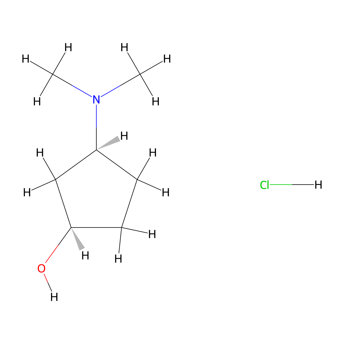 (1R,3S)-3-(Dimethylamino)cyclopentan-1-OL hydrochloride molecular structure, CAS 2947380-29-0