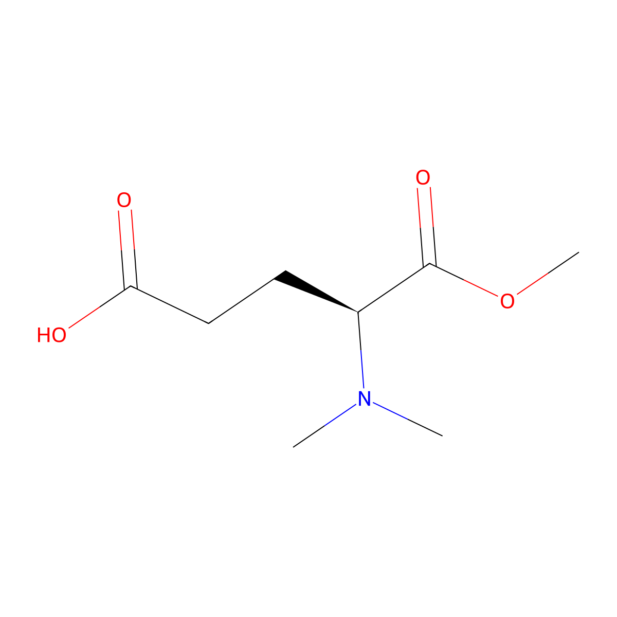 (4S)-4-(dimethylamino)-5-methoxy-5-oxopentanoic acid molecular structure, CAS 2947380-49-4