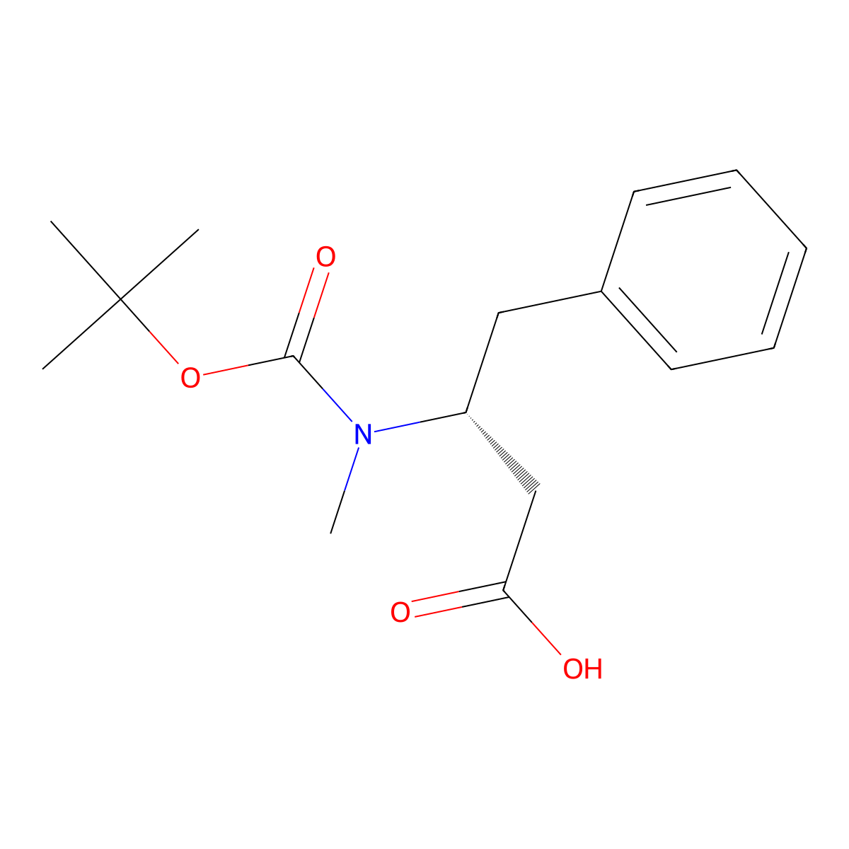 (3R)-3-{[(tert-butoxy)carbonyl](methyl)amino}-4-phenylbutanoic acid molecular structure, CAS 2947380-75-6