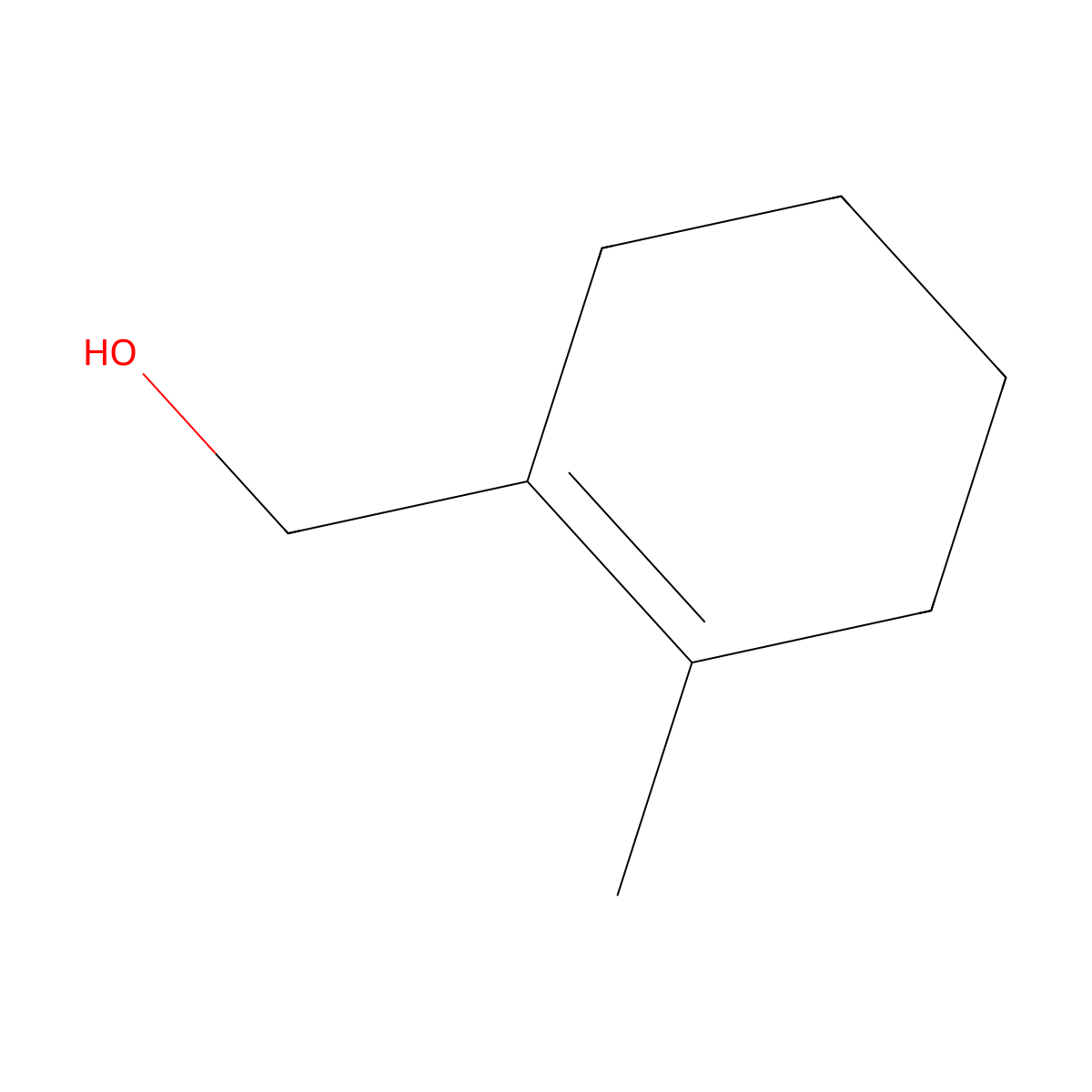 (2-Methylcyclohex-1-en-1-yl)methanol molecular structure, CAS 29474-11-1