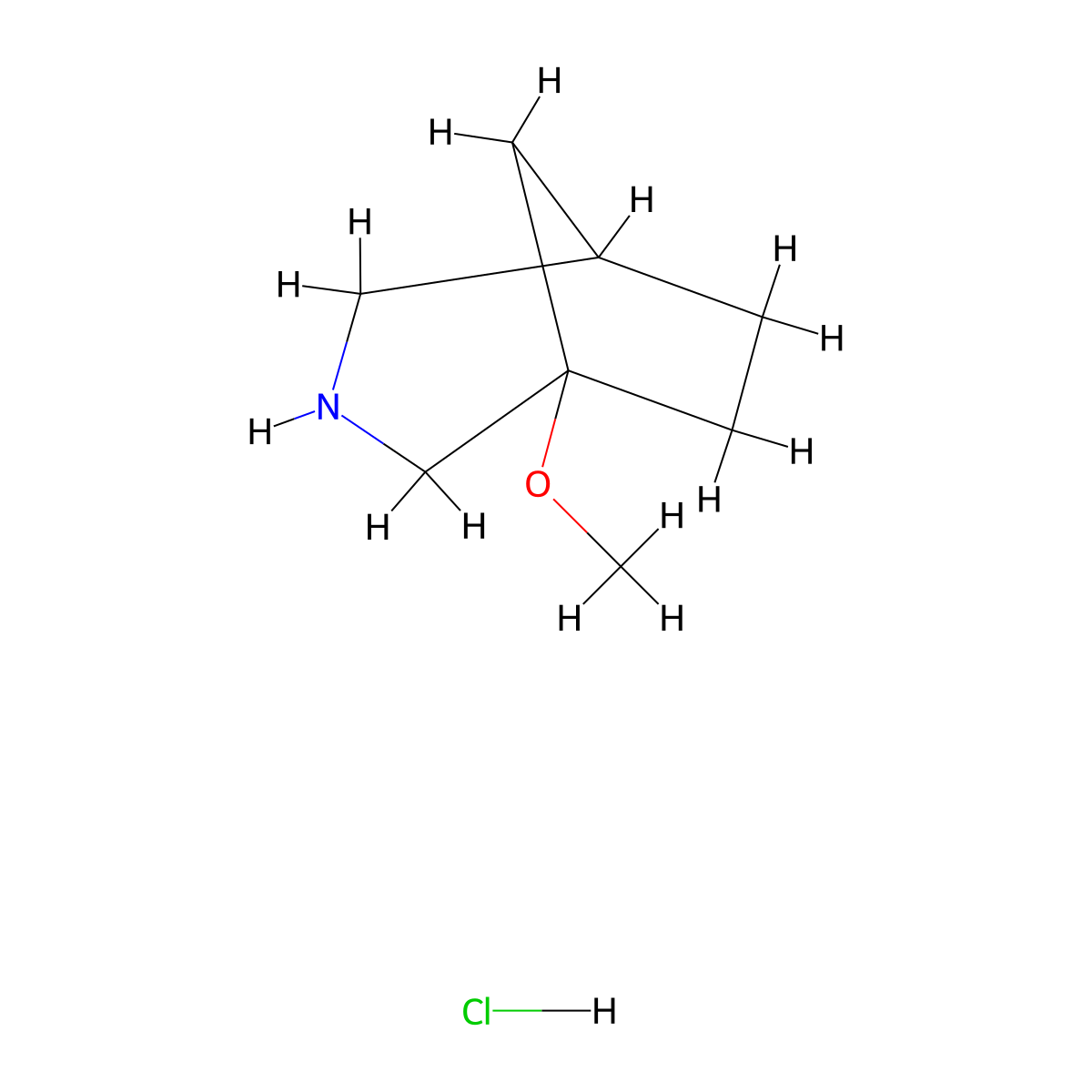 1-Methoxy-3-azabicyclo[3.2.1]octane hydrochloride molecular structure, CAS 2947422-66-2