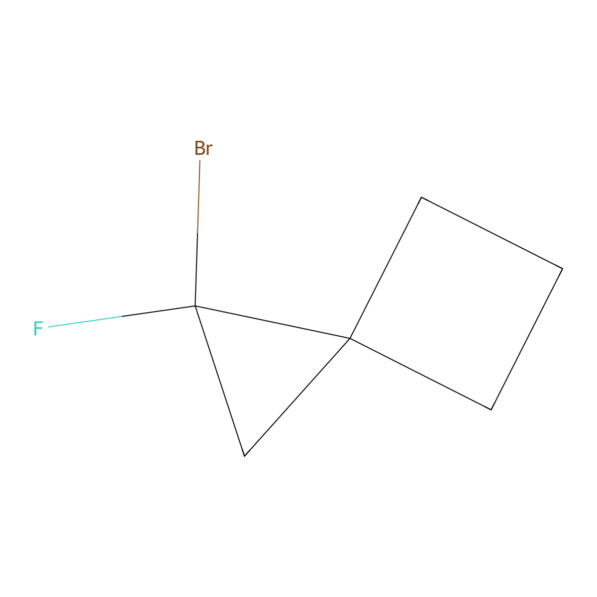 2-Bromo-2-fluorospiro[2.3]hexane molecular structure, CAS 2947422-77-5