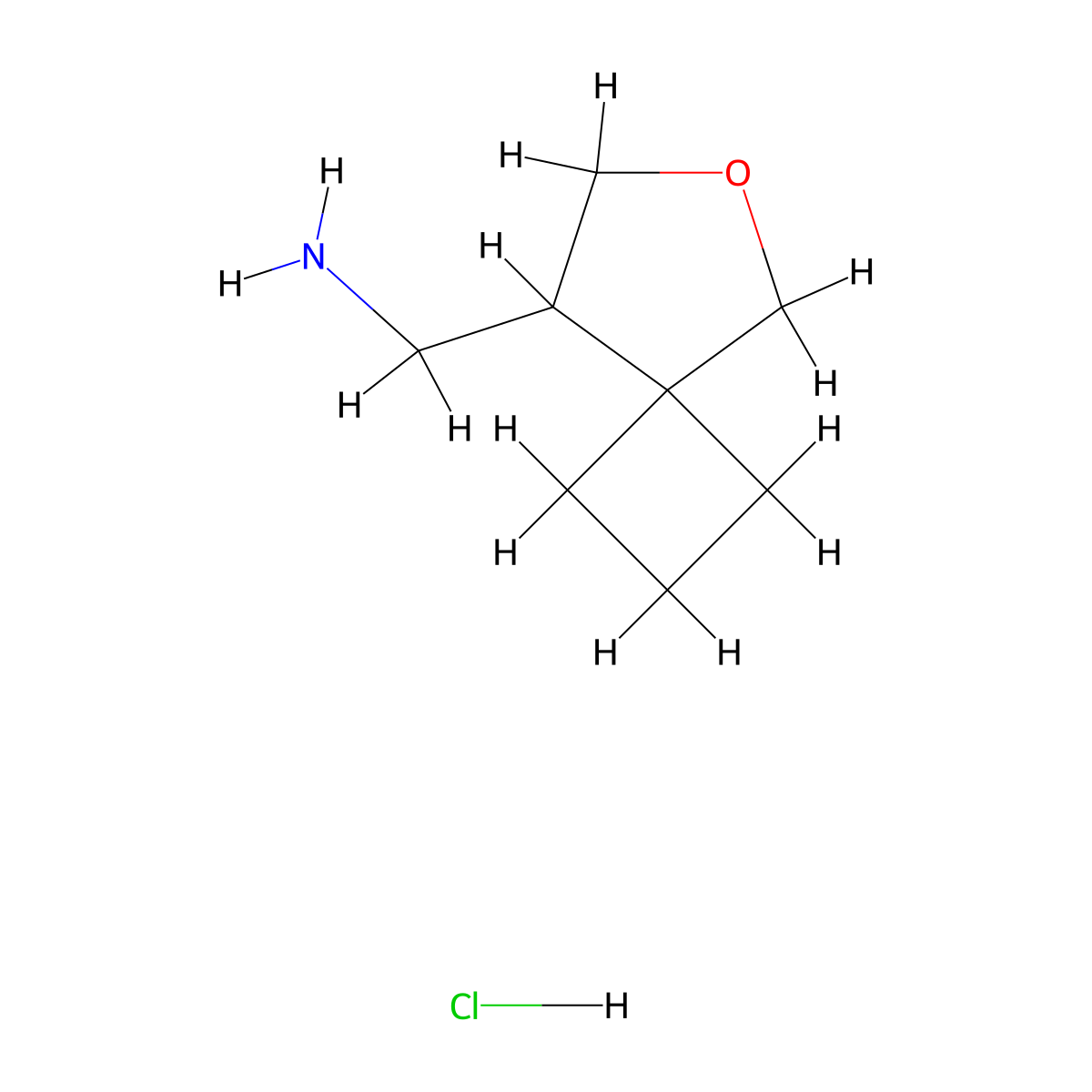 1-{6-Oxaspiro[3.4]octan-8-yl}methanamine hydrochloride molecular structure, CAS 2947423-06-3