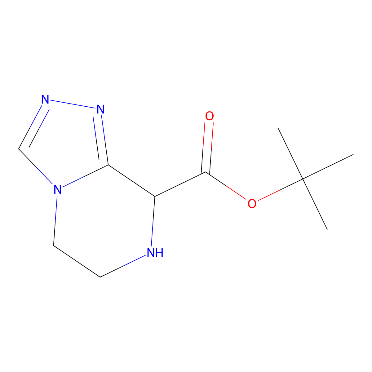 tert-butyl 5H,6H,7H,8H-[1,2,4]triazolo[4,3-a]pyrazine-8-carboxylate molecular structure, CAS 2947423-27-8