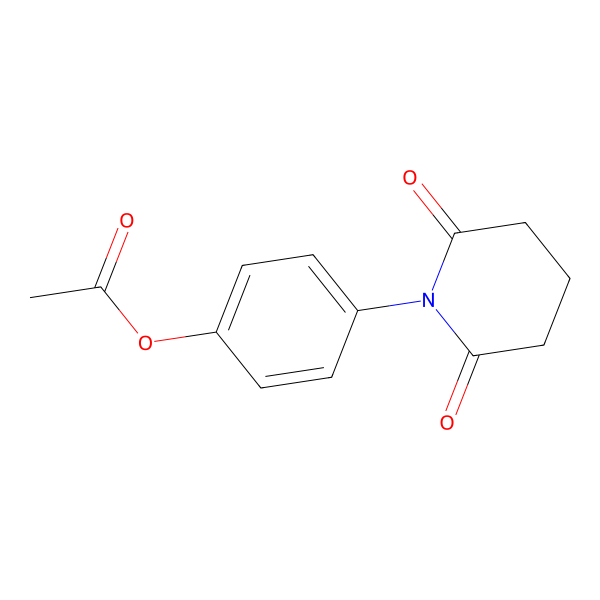 4-(2,6-Dioxopiperidin-1-yl)phenyl acetate molecular structure, CAS 2947423-41-6
