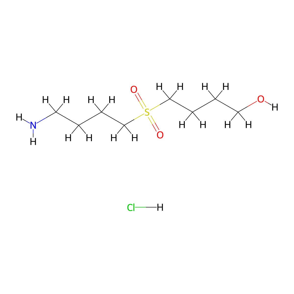 4-(4-Aminobutylsulfonyl)butan-1-ol;hydrochloride molecular structure, CAS 2947423-51-8