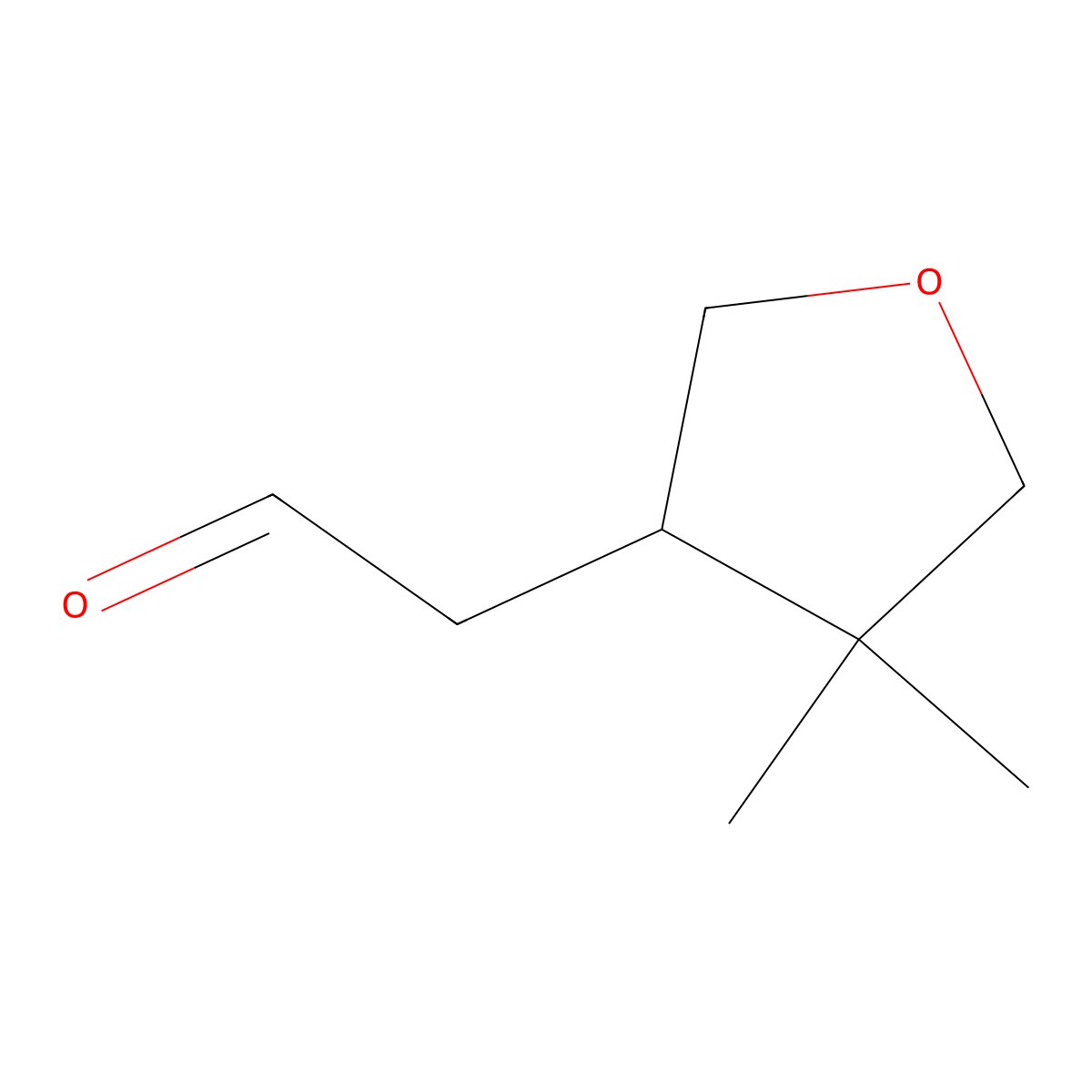 2-(4,4-Dimethyloxolan-3-yl)acetaldehyde molecular structure, CAS 2947423-52-9