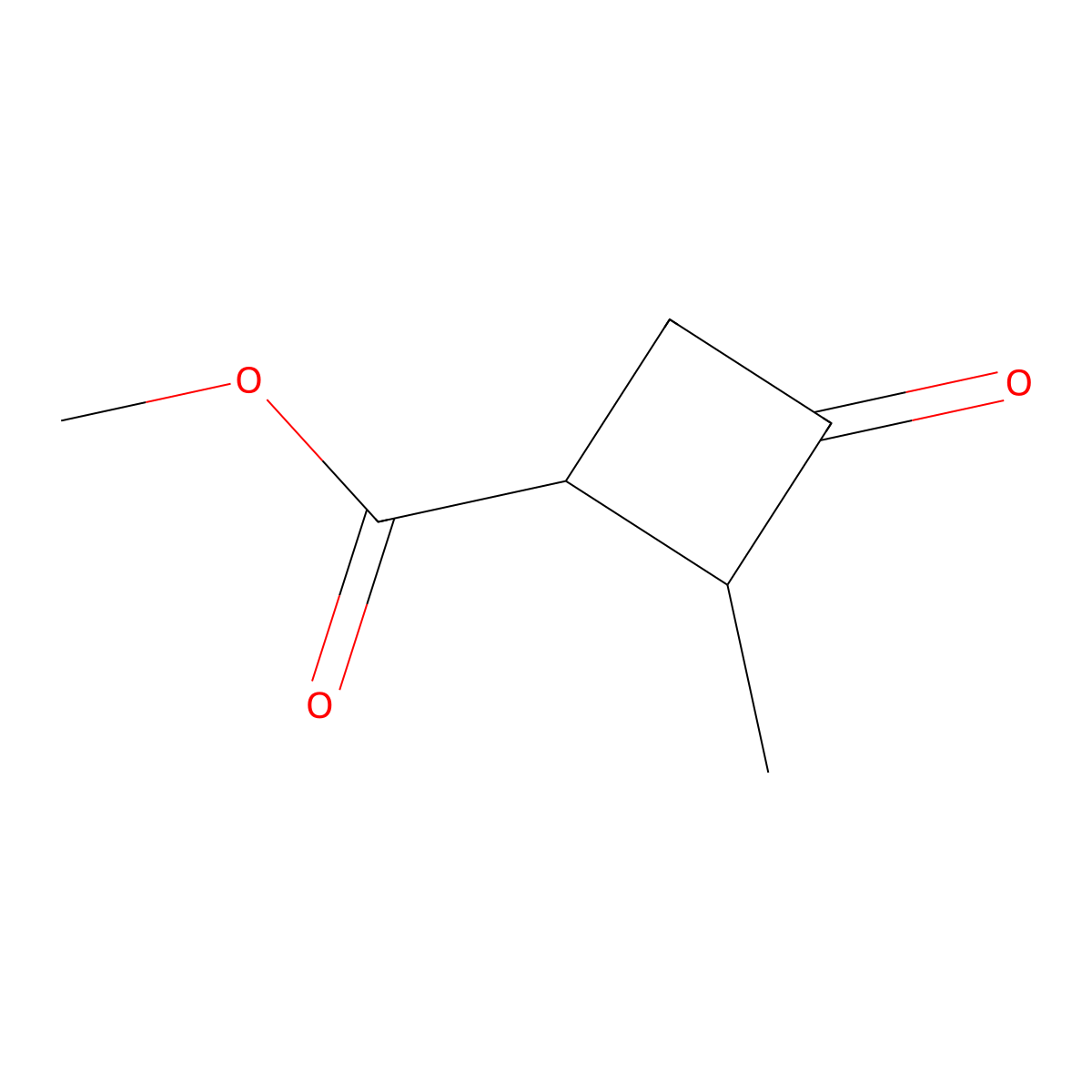 Methyl 2-methyl-3-oxocyclobutane-1-carboxylate molecular structure, CAS 2947423-66-5
