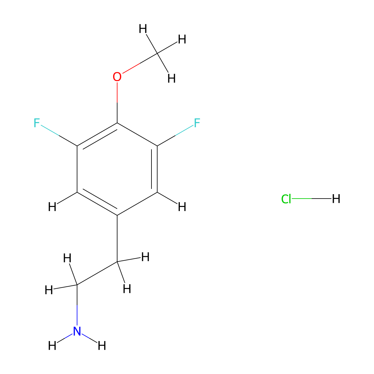 2-(3,5-Difluoro-4-methoxyphenyl)ethan-1-amine hydrochloride molecular structure, CAS 2947424-43-1