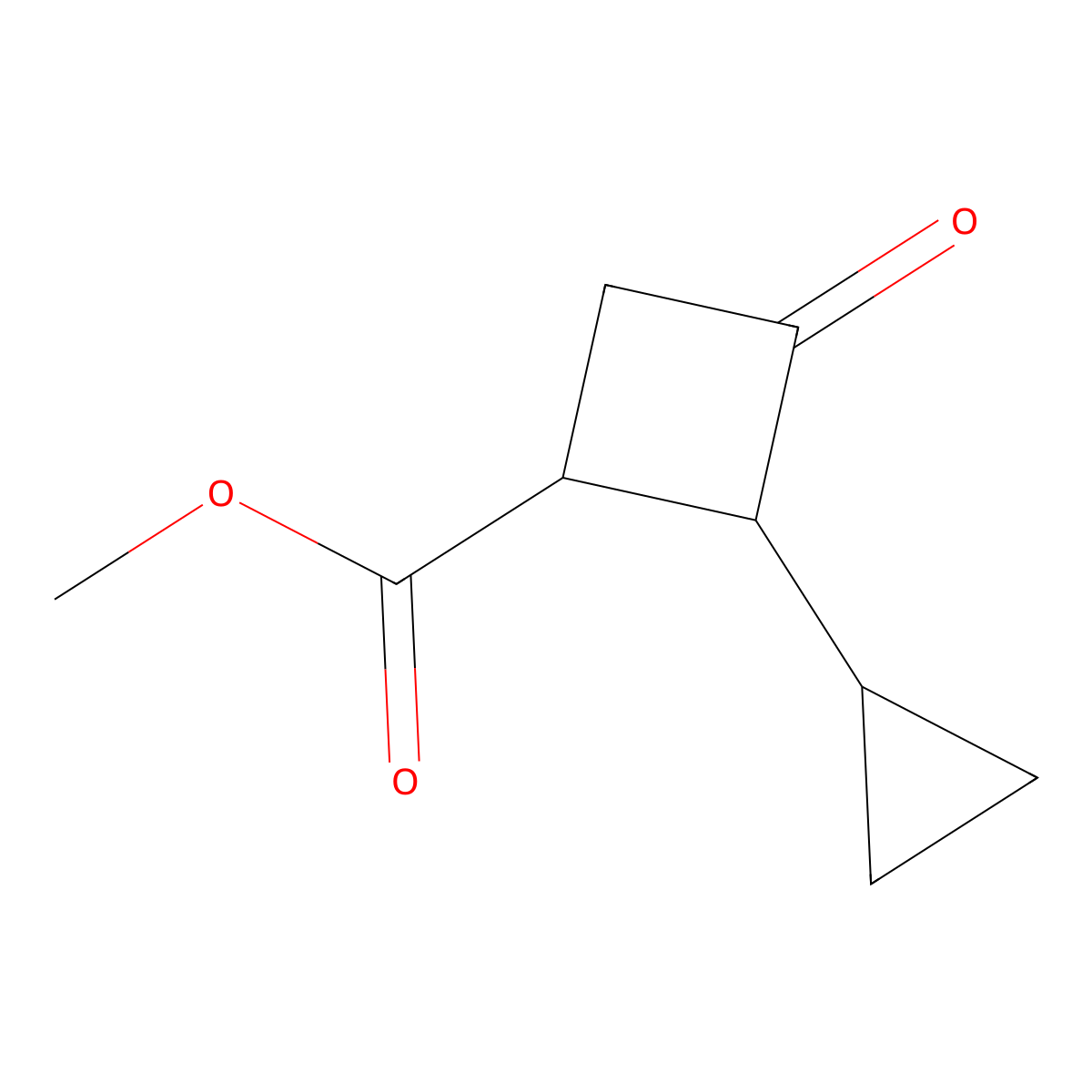 Methyl 2-cyclopropyl-3-oxocyclobutane-1-carboxylate molecular structure, CAS 2947424-60-2