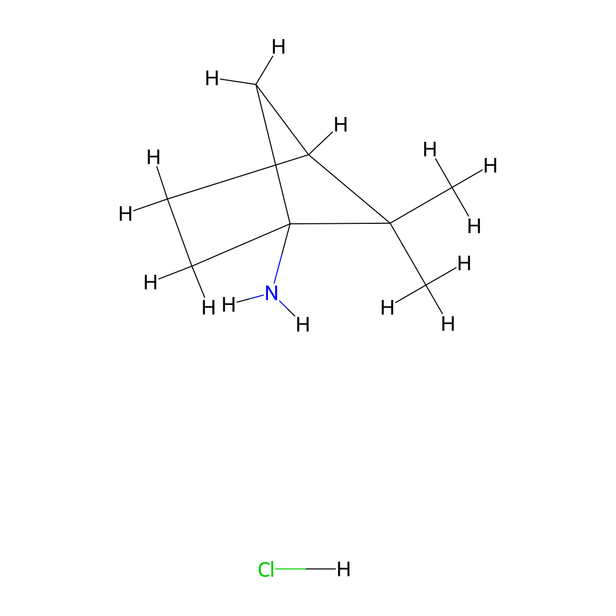 5,5-Dimethylbicyclo[2.1.1]hexan-1-amine;hydrochloride molecular structure, CAS 2947425-93-4