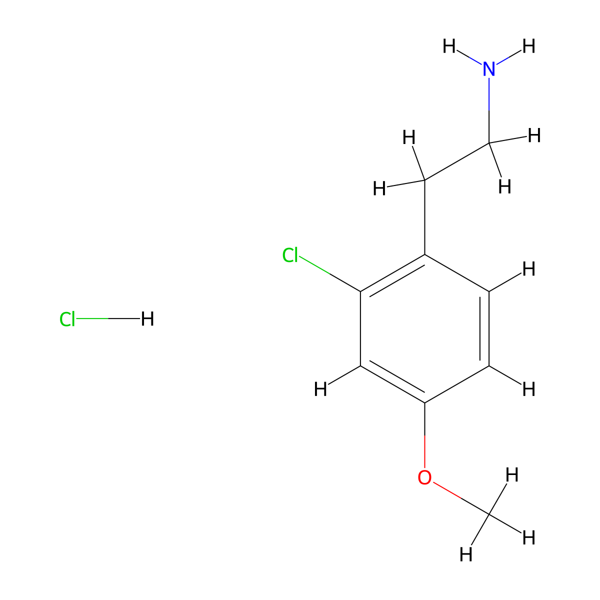 2-(2-Chloro-4-methoxyphenyl)ethan-1-amine hydrochloride molecular structure, CAS 2947426-11-9