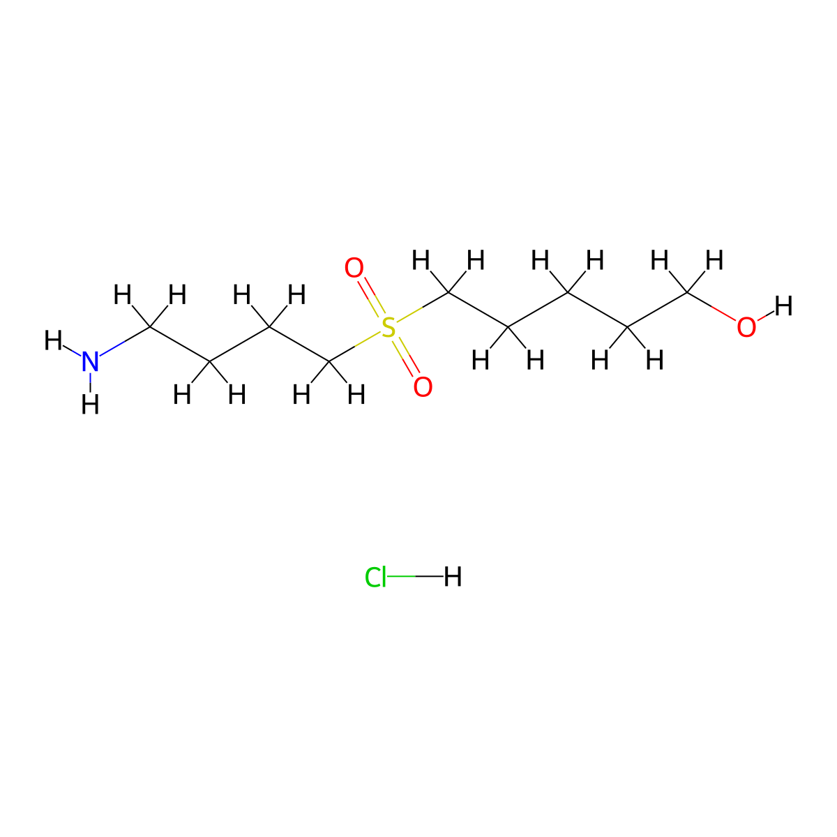 5-(4-Aminobutanesulfonyl)pentan-1-ol hydrochloride molecular structure, CAS 2947426-27-7
