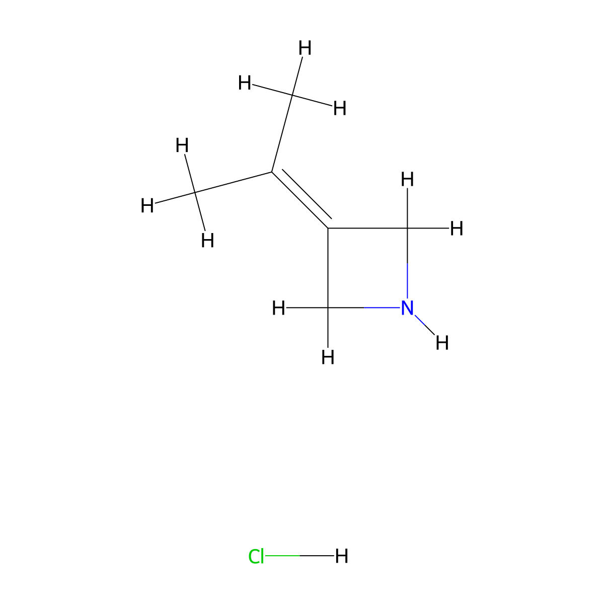 3-(Propan-2-ylidene)azetidine Hydrochloride molecular structure, CAS 2947426-28-8