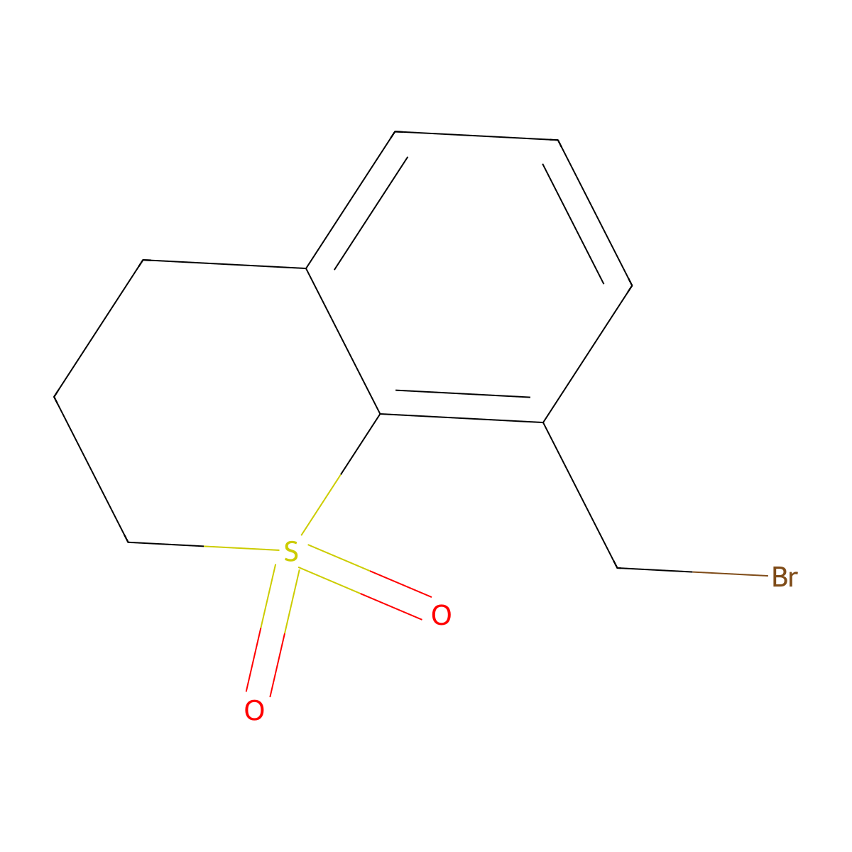 8-(bromomethyl)-3,4-dihydro-2H-thiochromene 1,1-dioxide molecular structure, CAS 2947426-58-4