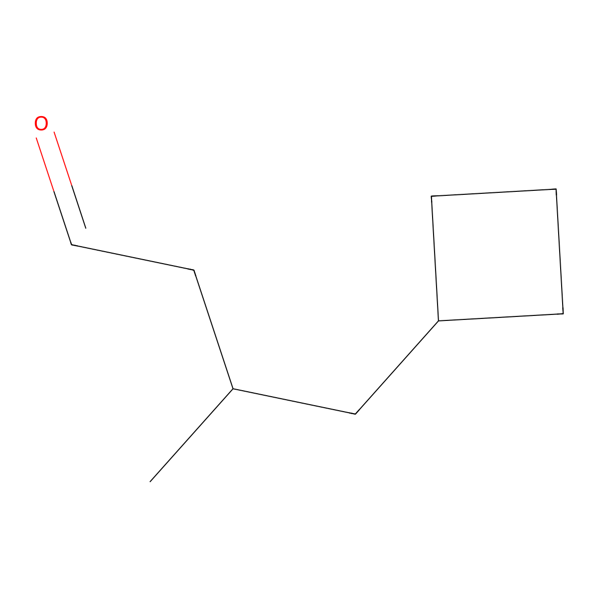 4-Cyclobutyl-3-methylbutanal molecular structure, CAS 2947426-79-9