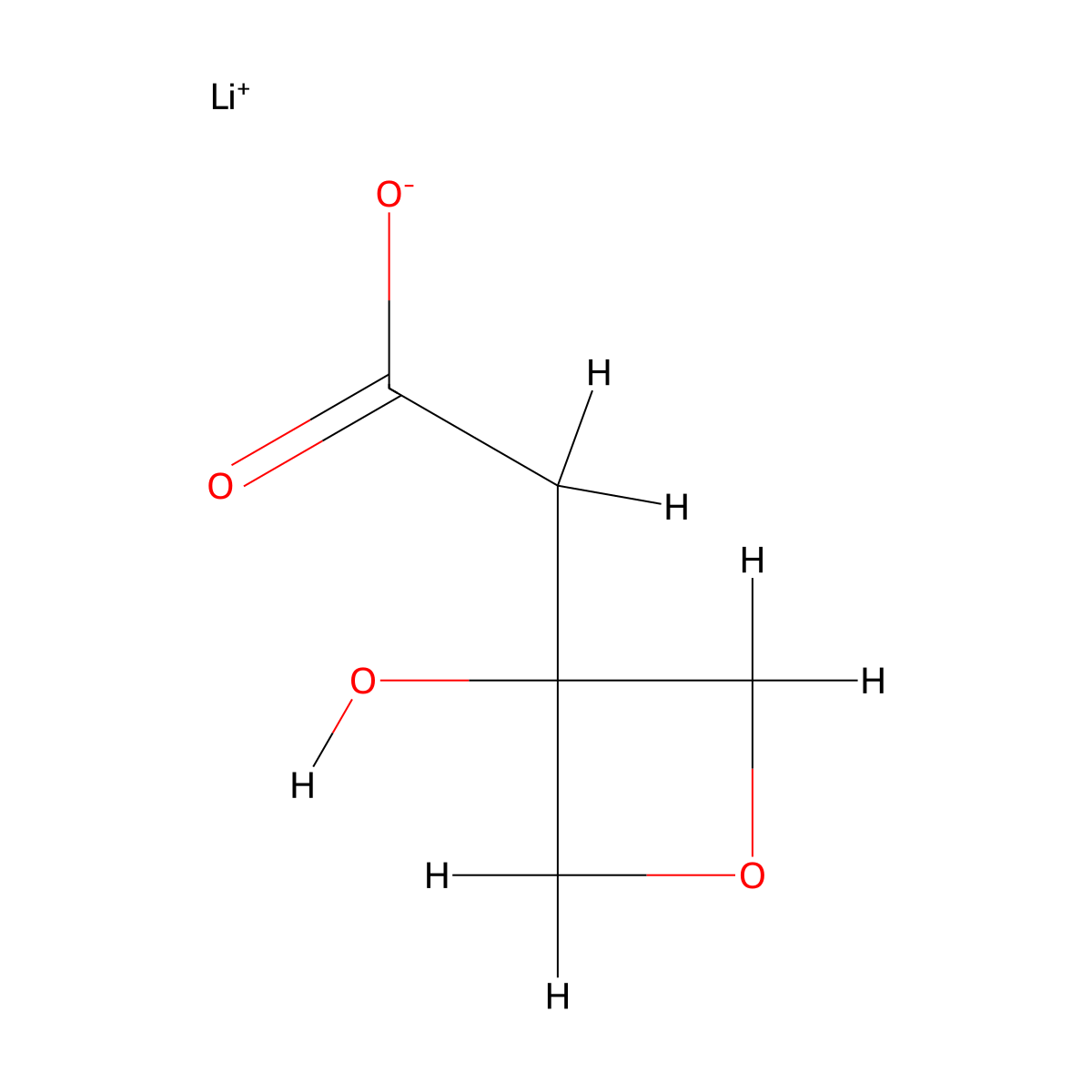 Lithium 2-(3-hydroxyoxetan-3-yl)acetate molecular structure, CAS 2947426-83-5