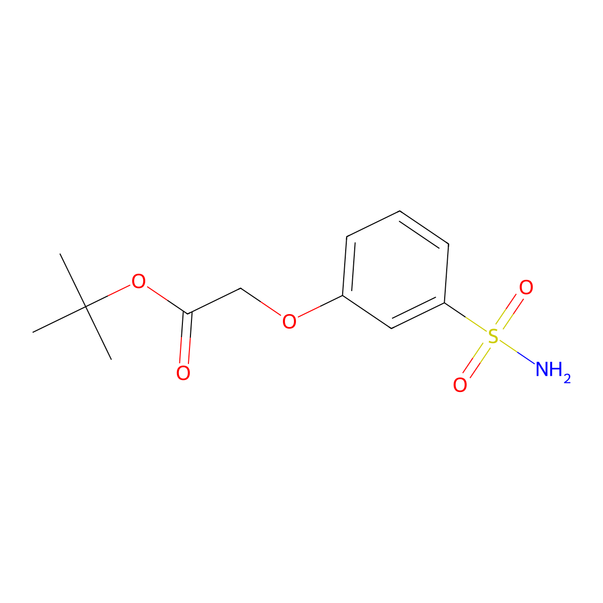 Tert-butyl 2-(3-sulfamoylphenoxy)acetate molecular structure, CAS 2947427-04-3