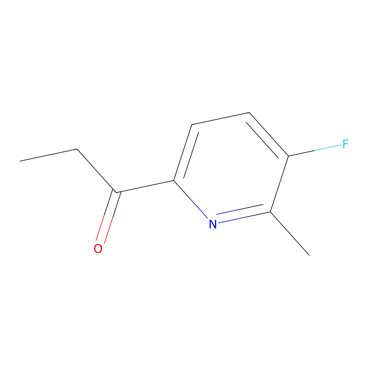 1-(5-Fluoro-6-methylpyridin-2-yl)propan-1-one molecular structure, CAS 2947427-21-4