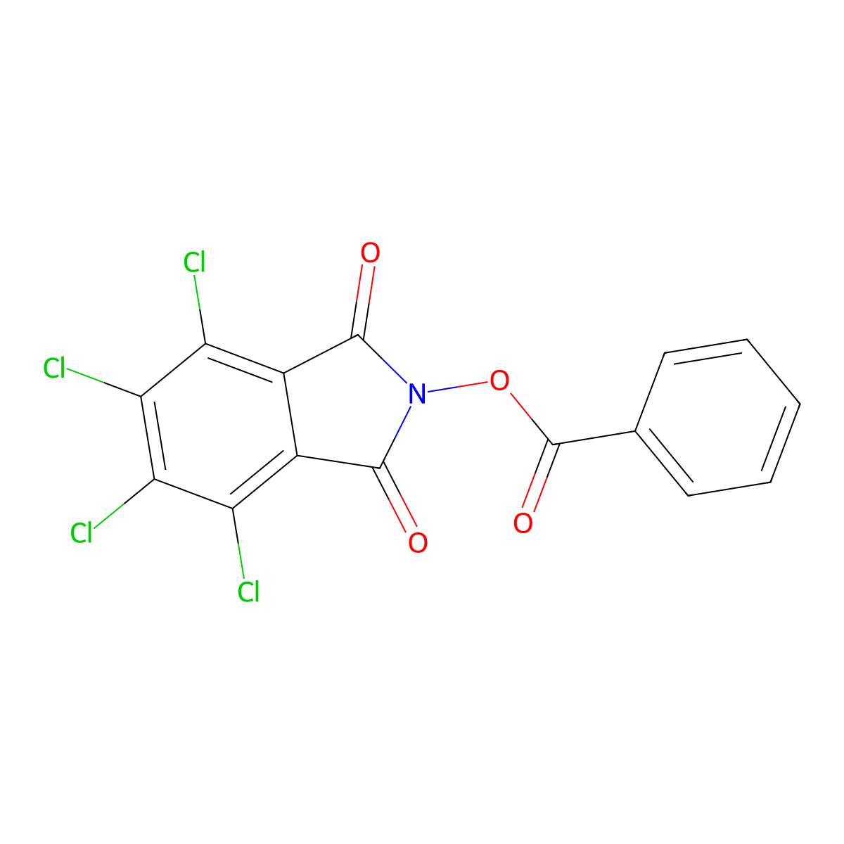 4,5,6,7-tetrachloro-1,3-dioxo-2,3-dihydro-1H-isoindol-2-yl benzoate molecular structure, CAS 2947427-46-3