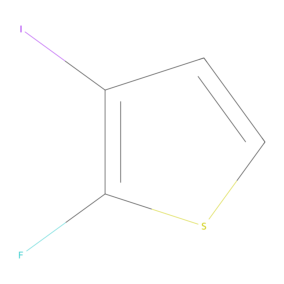 2-Fluoro-3-iodothiophene molecular structure, CAS 2947427-50-9