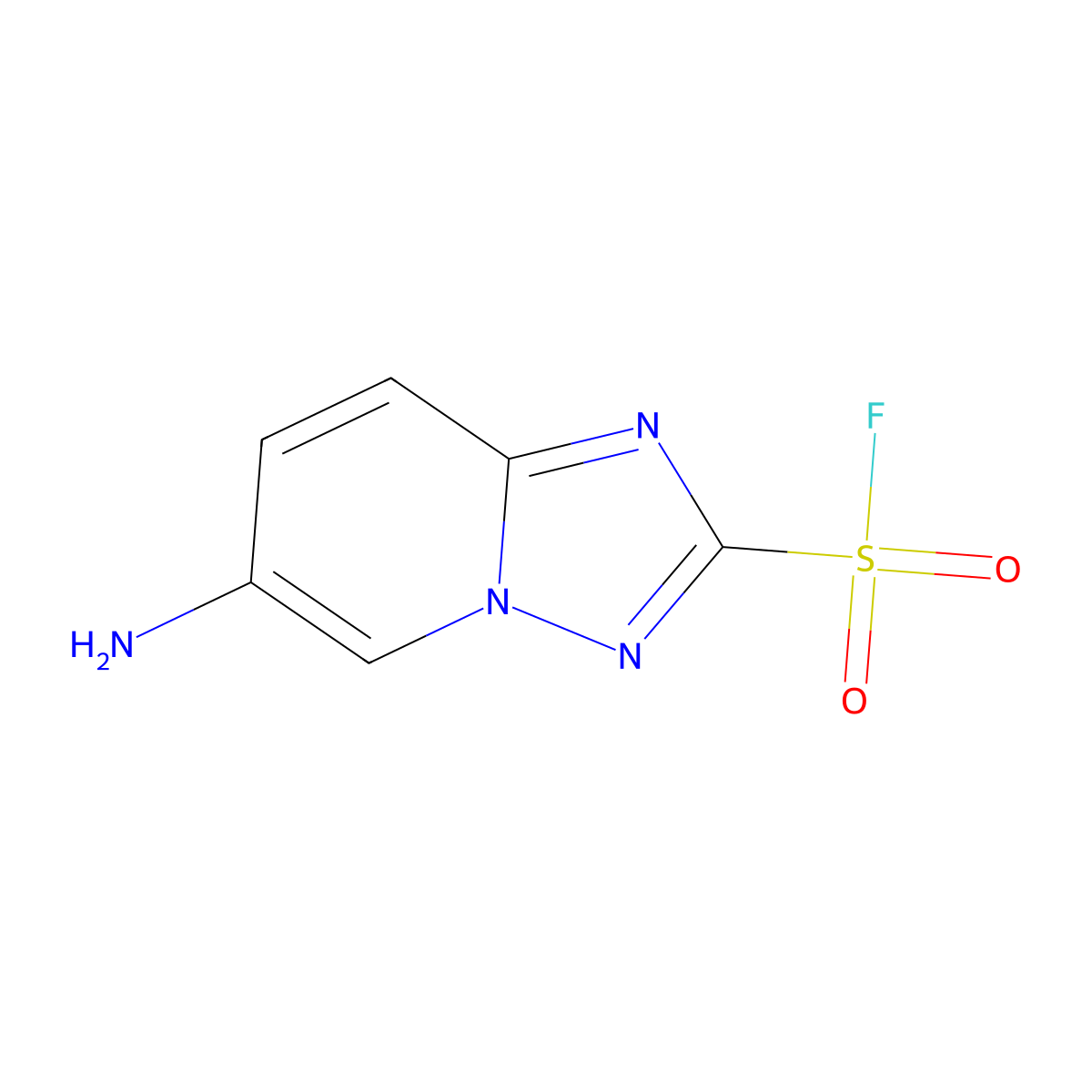 6-Amino-[1,2,4]triazolo[1,5-a]pyridine-2-sulfonyl fluoride molecular structure, CAS 2947427-99-6