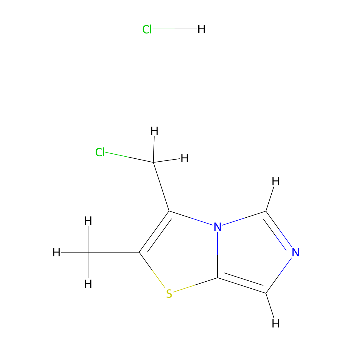 3-(Chloromethyl)-2-methylimidazo[4,3-b][1,3]thiazole hydrochloride molecular structure, CAS 2947428-13-7