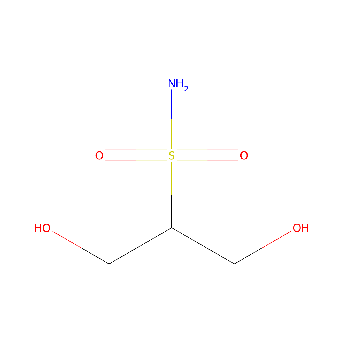 1,3-Dihydroxypropane-2-sulfonamide molecular structure, CAS 2947428-17-1