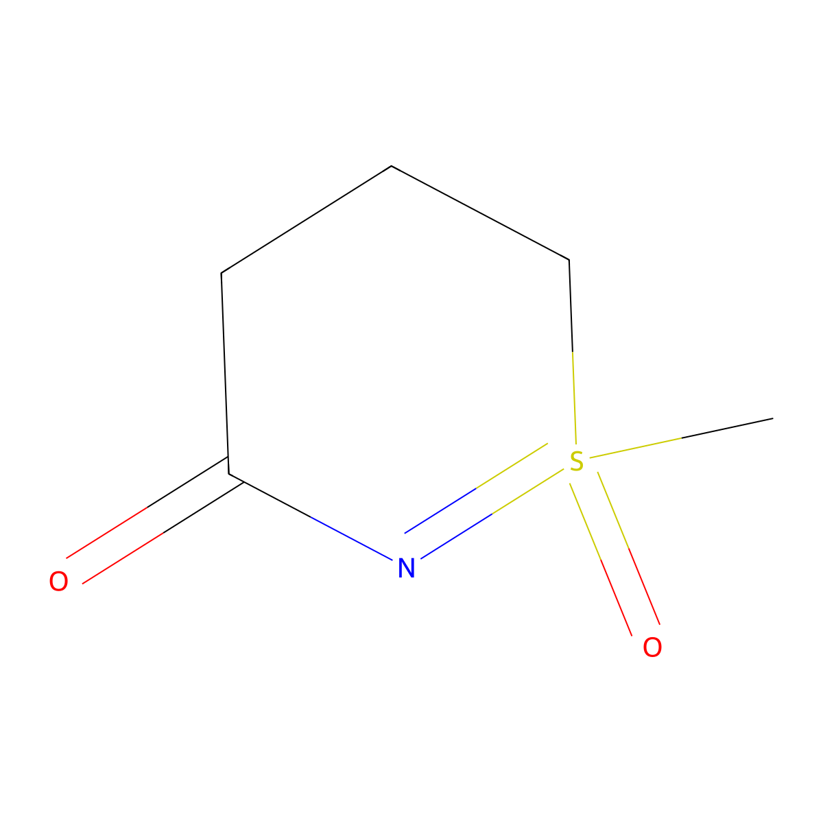 1-Methyl-3,4,5,6-tetrahydro-1lambda6,2-thiazine-1,3-dione molecular structure, CAS 2947428-33-1