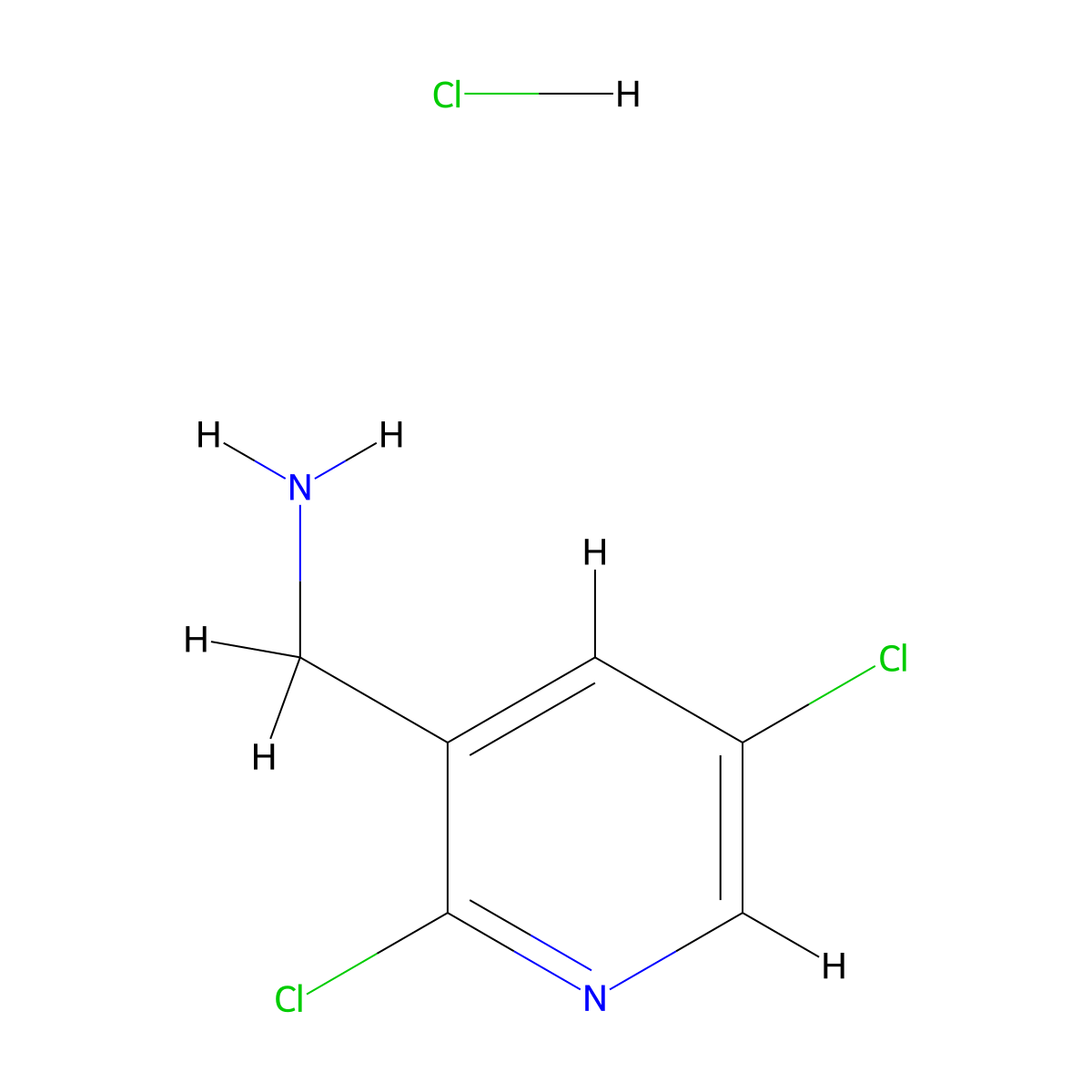 1-(2,5-Dichloropyridin-3-yl)methanamine hydrochloride molecular structure, CAS 2947428-41-1