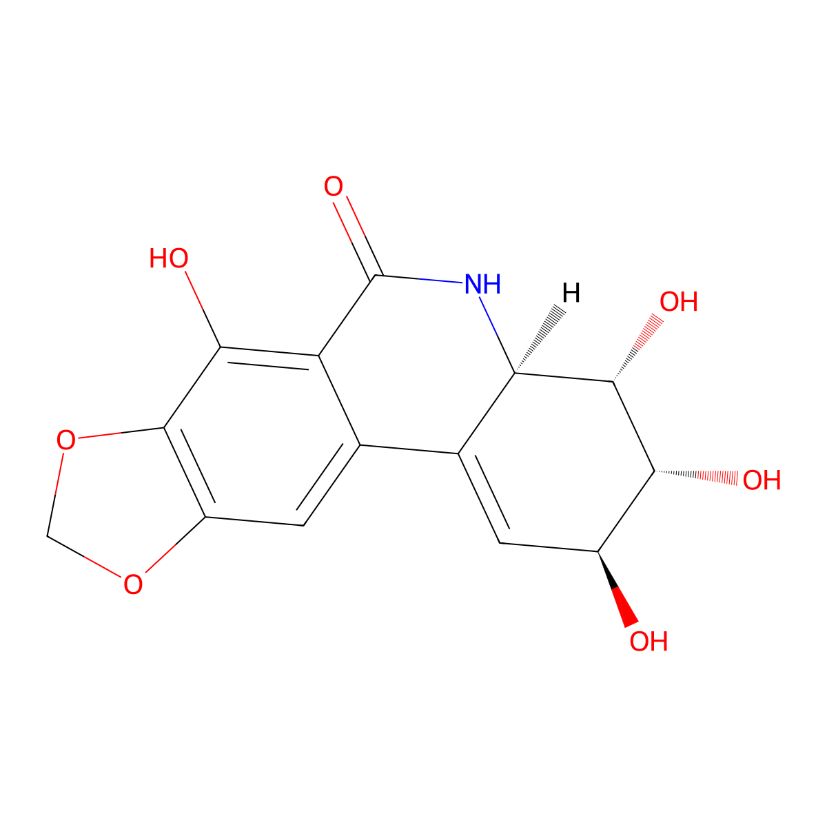 Narciclasine molecular structure, CAS 29477-83-6