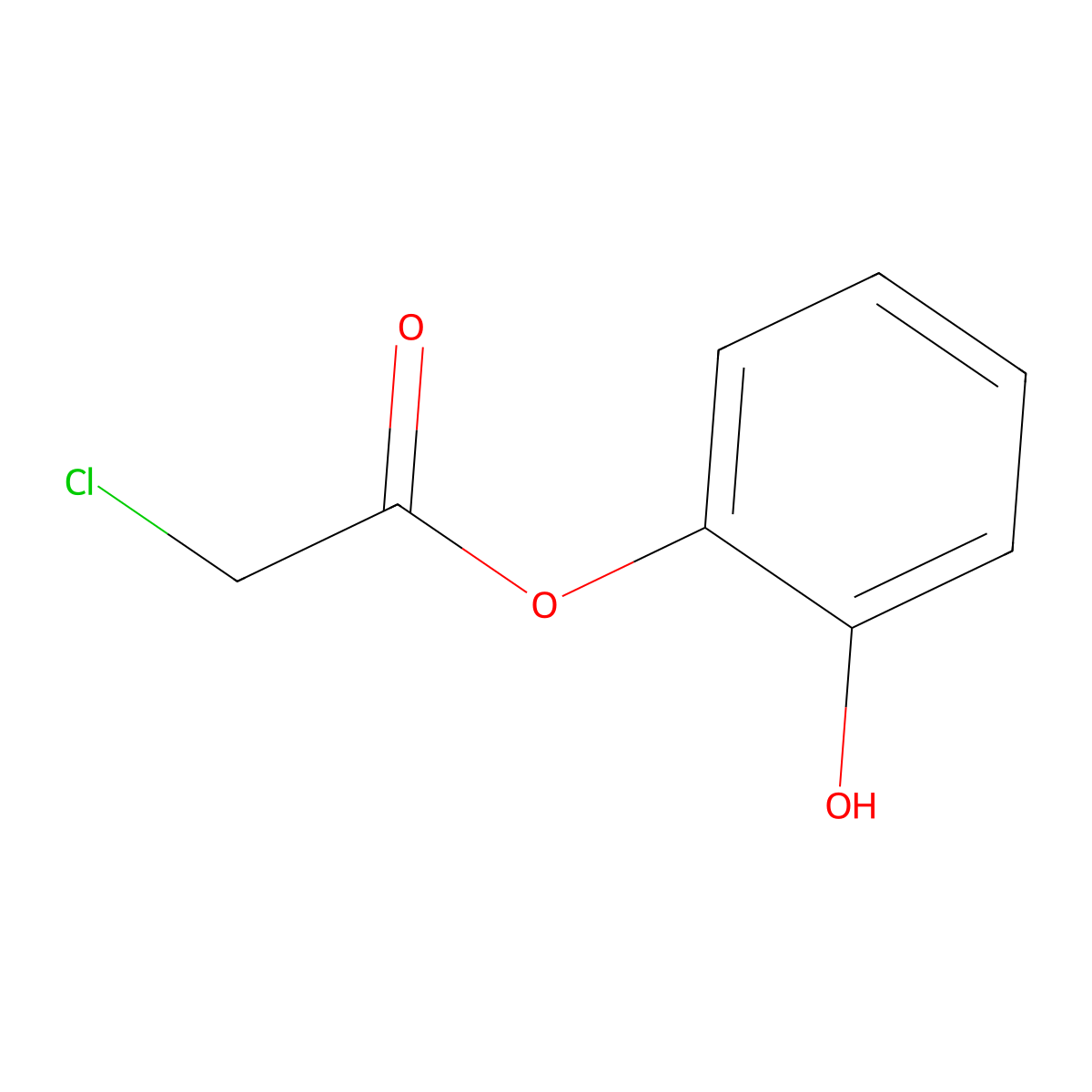 2-Hydroxyphenyl 2-chloroacetate molecular structure, CAS 2948-16-5