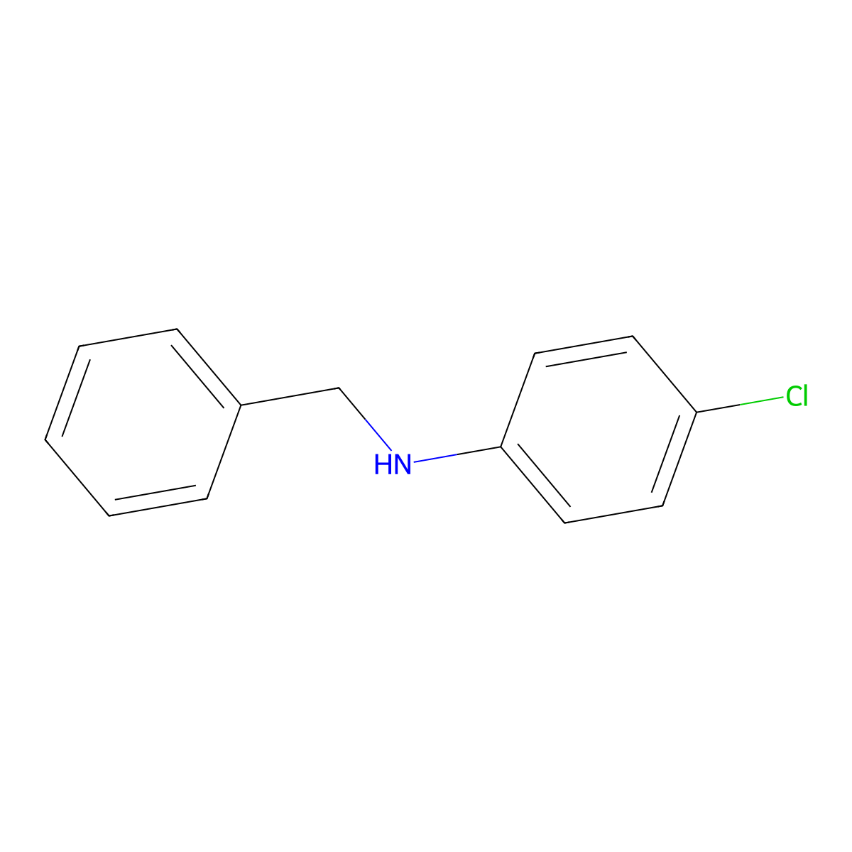 N-benzyl-4-chloroaniline molecular structure, CAS 2948-37-0