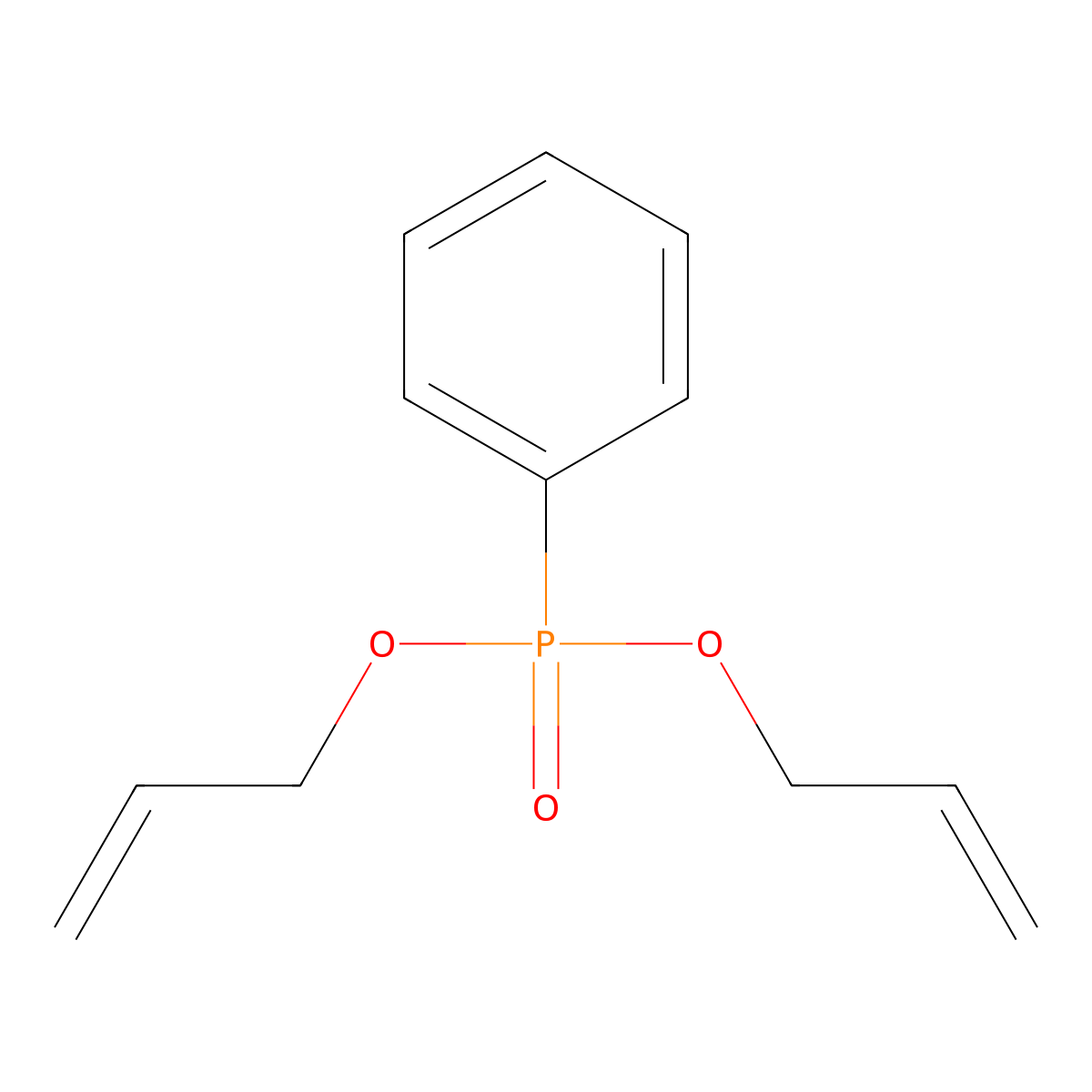 Diallyl phenylphosphonate molecular structure, CAS 2948-89-2