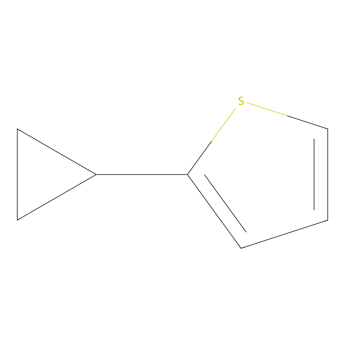 2-Cyclopropylthiophene molecular structure, CAS 29481-22-9