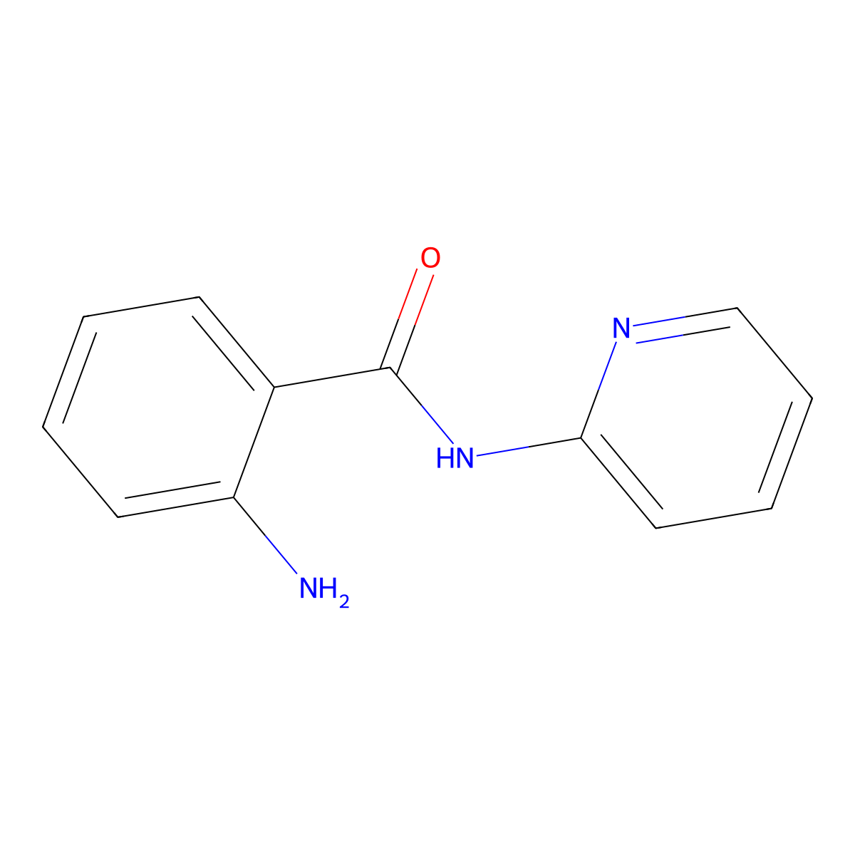 2-amino-N-(pyridin-2-yl)benzamide molecular structure, CAS 29483-72-5