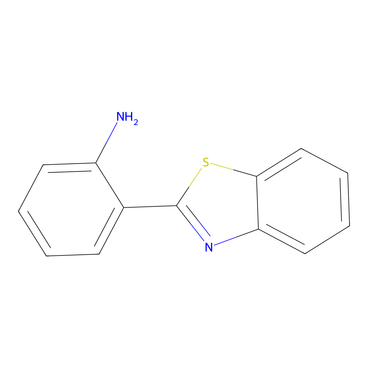 2-(1,3-Benzothiazol-2-yl)aniline molecular structure, CAS 29483-73-6