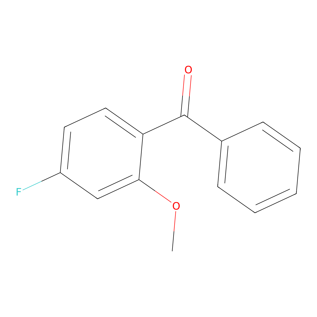 (4-Fluoro-2-methoxyphenyl)(phenyl)methanone molecular structure, CAS 2948315-71-5