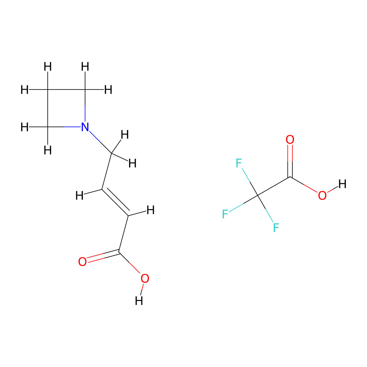 (2E)-4-(azetidin-1-yl)but-2-enoic acid; trifluoroacetic acid molecular structure, CAS 2948387-45-7