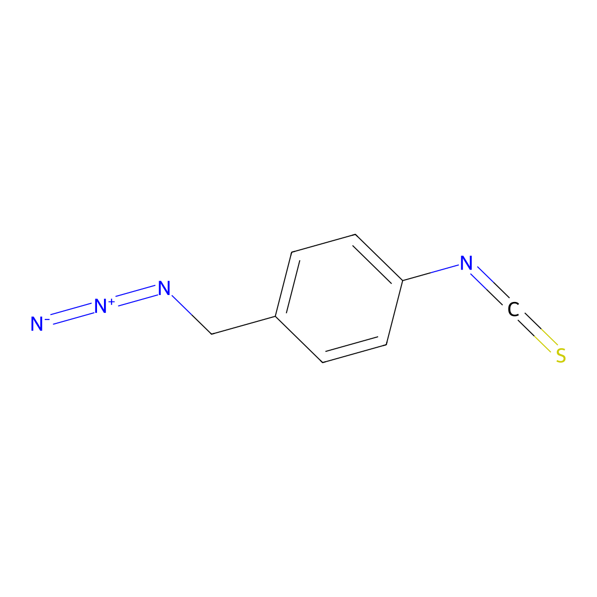 1-(Azidomethyl)-4-isothiocyanatobenzene molecular structure, CAS 2948450-40-4