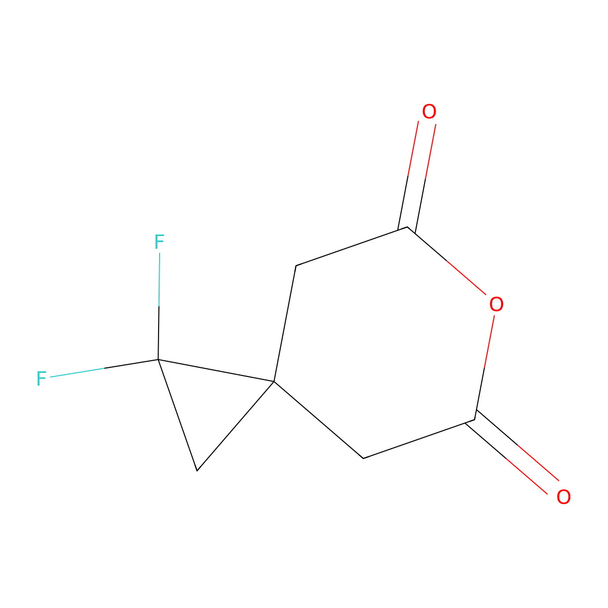 1,1-Difluoro-6-oxaspiro[2.5]octane-5,7-dione molecular structure, CAS 2948453-92-5